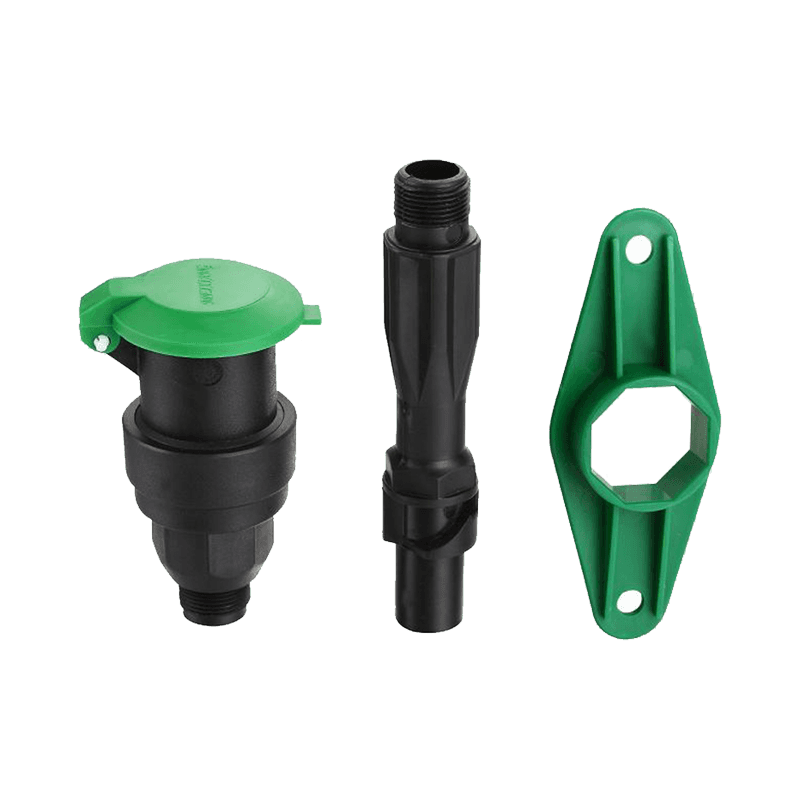 YR9105 360degree BSP3/4' plastic quick coupling valve connection fitting